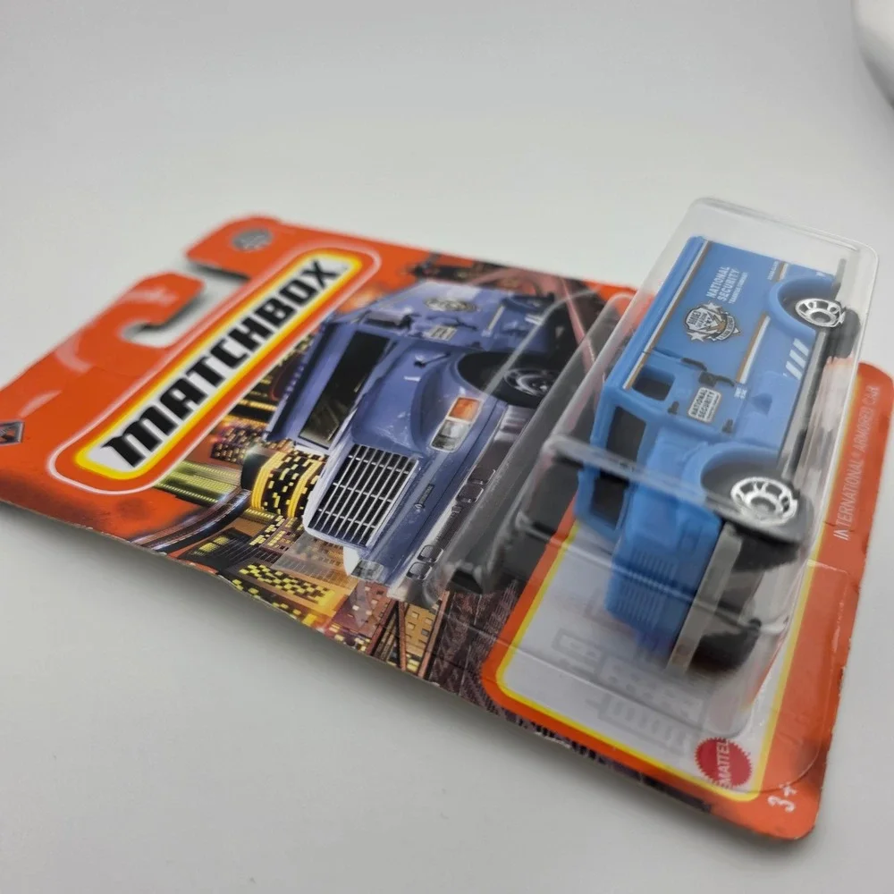 Matchbox International Armored Car 80 100 Blue‎ Metal Diecast Toy Truck